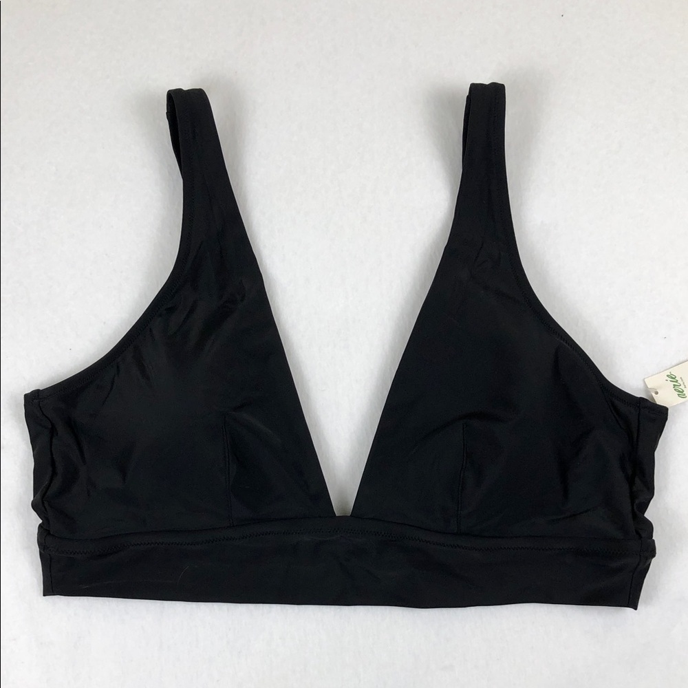 Aerie Plunge Longline Triangle Deep V Swim Bikini Top Sz XXL (S1) - Picture 5 of 10